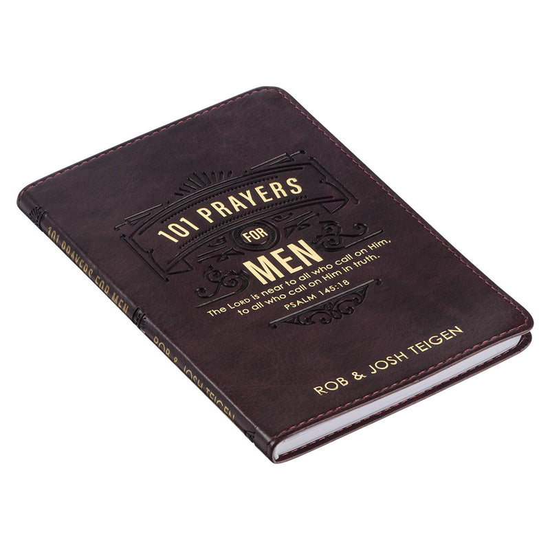 101 Prayers for Men Brown Luxleather