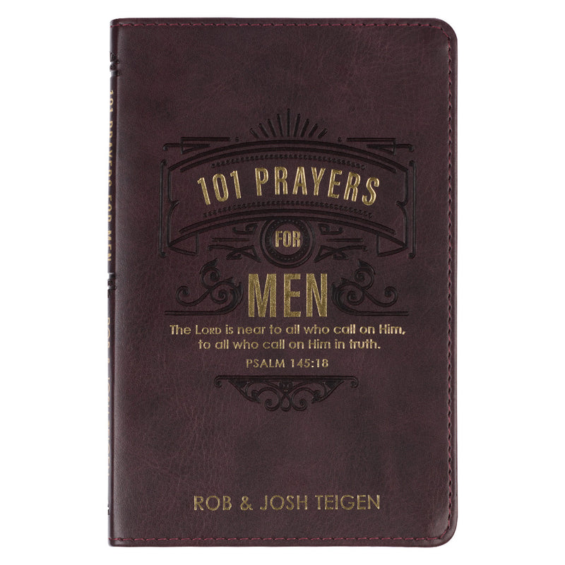 101 Prayers for Men Brown Luxleather