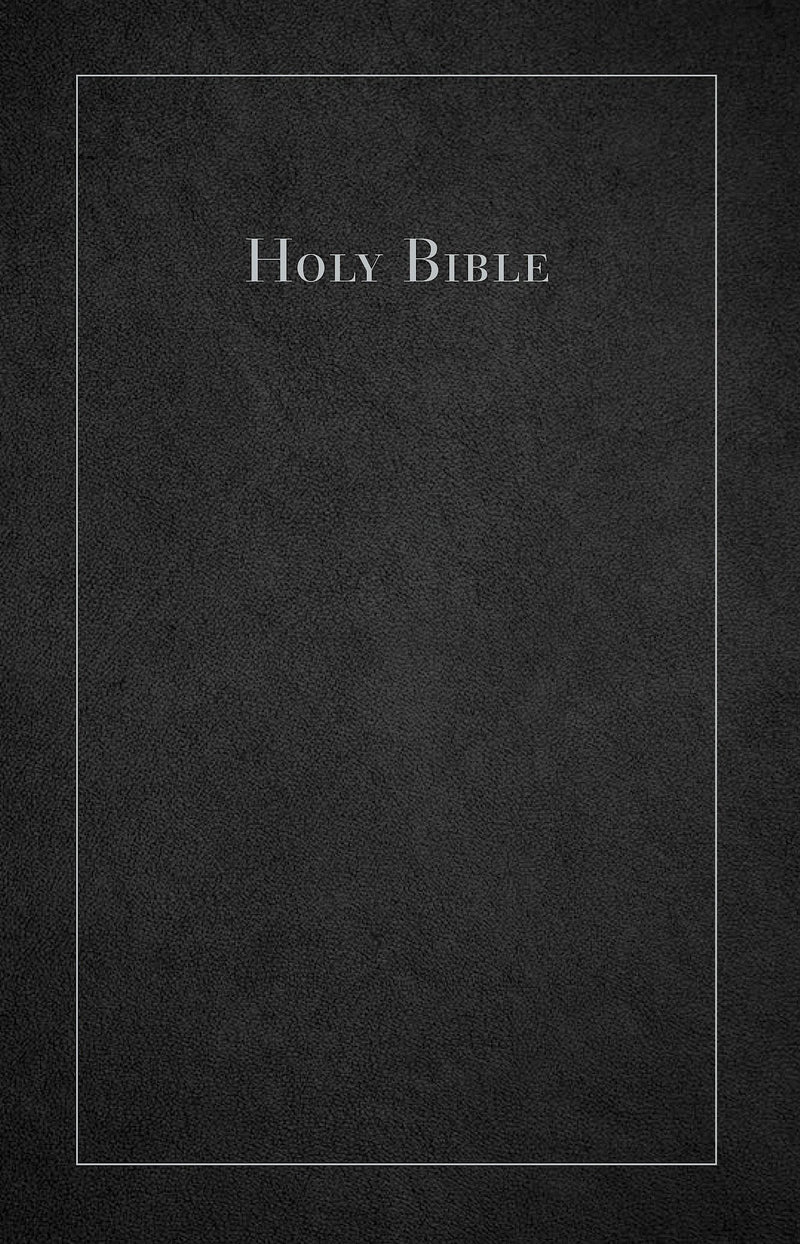 CEB Large Print Thinline Bible-Black Bonded Leather