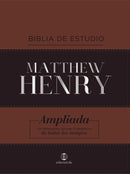Span-RVR 1960 Matthew Henry Study Bible (Biblia De Estudio Matthew Henry)-Brown/Black  Leathersoft