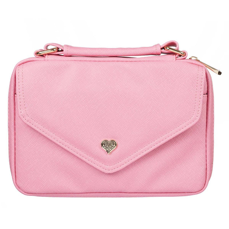 Pink with Heart Badge Luxleather