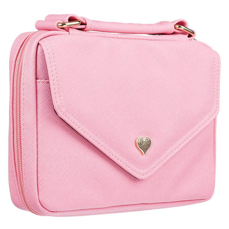 Pink with Heart Badge Luxleather