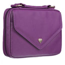 Purple with Heart Badge Luxleather