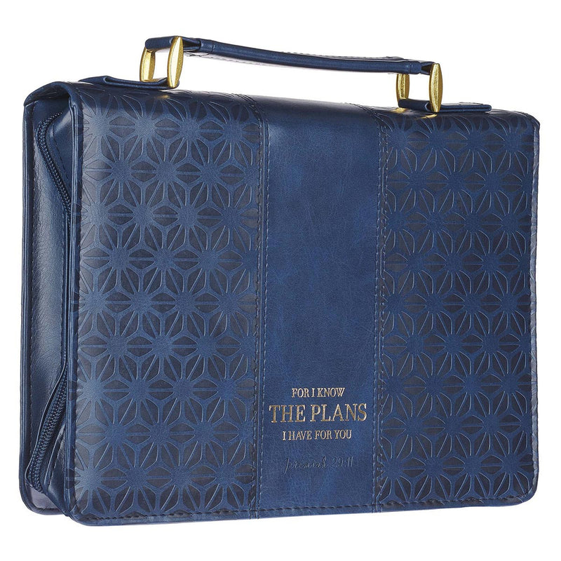 I Know the Plans Navy Pattern Luxleather