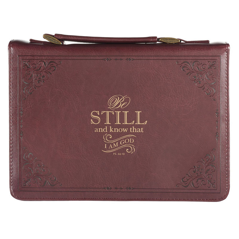 Be Still Psalm 46:10 Red Luxleather