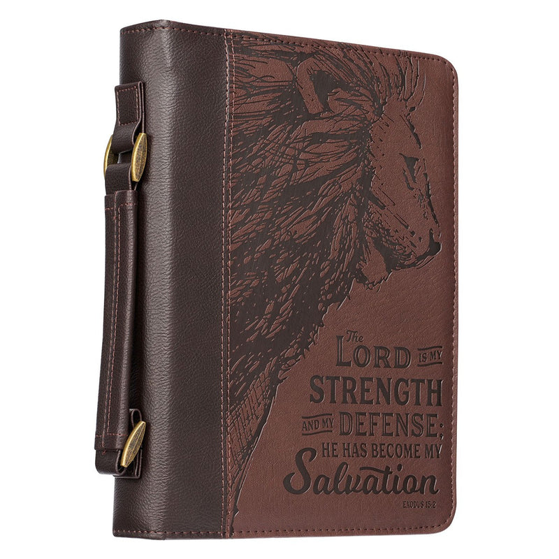 Lord is My Strength Brown Luxleather