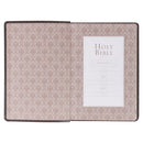 Large Print Thinline Bible - Brown