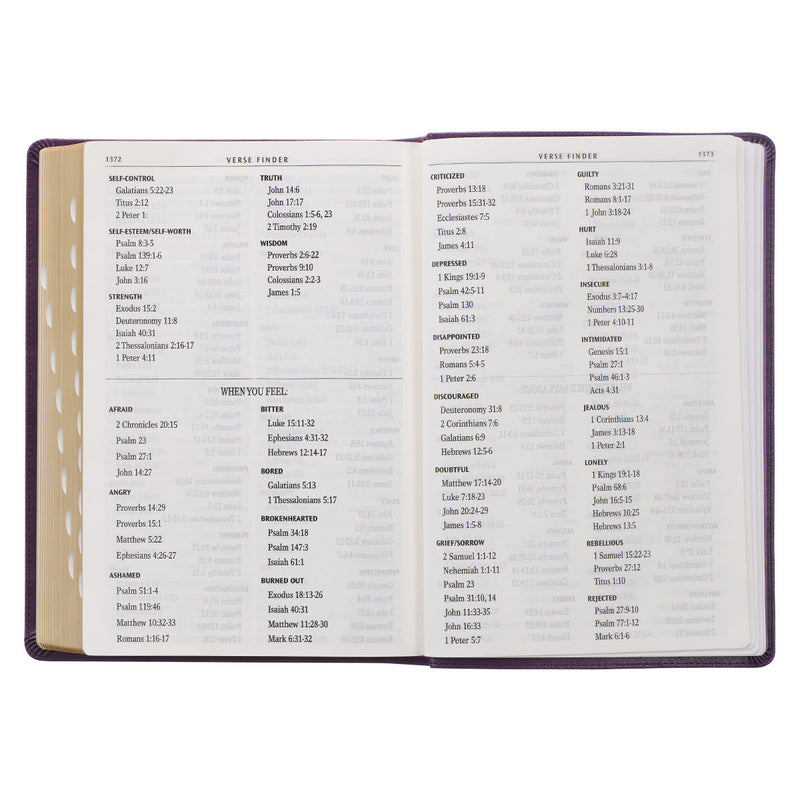 KJV Giant Print purple Full-size Index