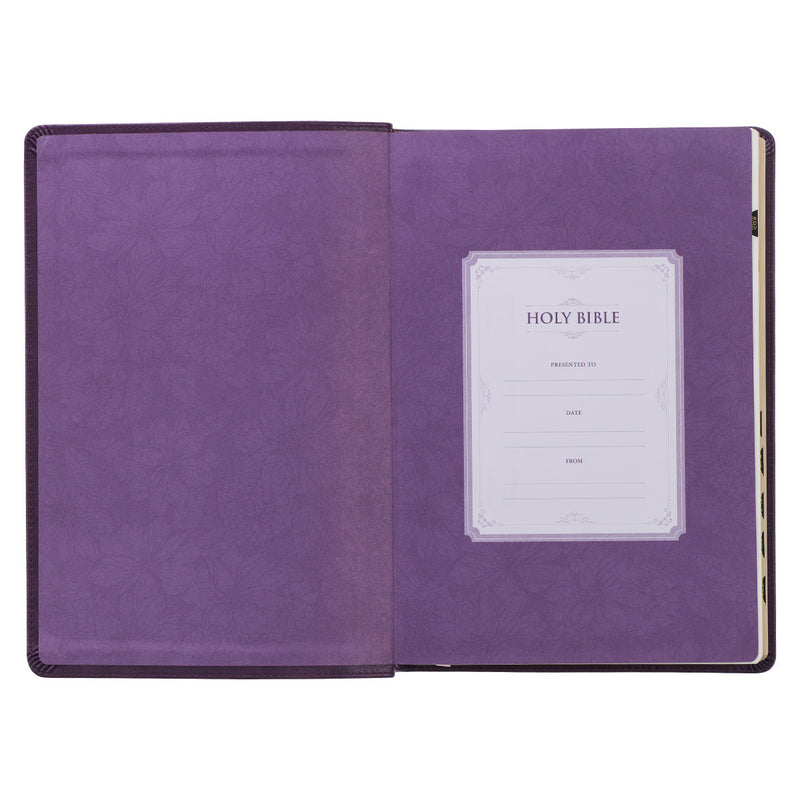 KJV Giant Print purple Full-size Index