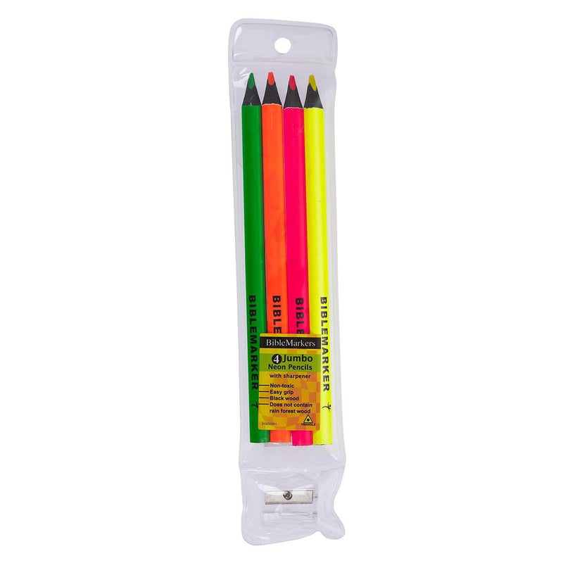 4 Bible markers with sharpener