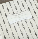 Grijsblauw vilt met bruin leer